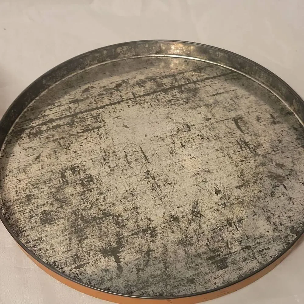 Antique Art Deco Tin Romantic Courting Couple  1920s - 1930s Round Storage 10